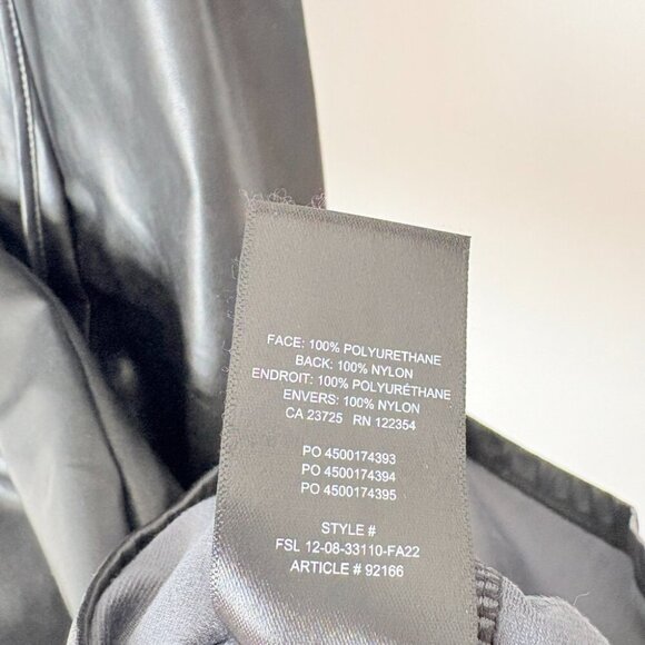 Aritzia Ten by Babaton Backstory Vegan Leather Midi Dress Black Size 0 - Picture 9 of 9